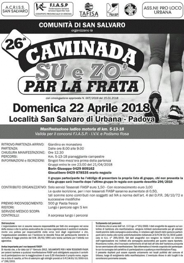 Caminada su e zo par la Frata